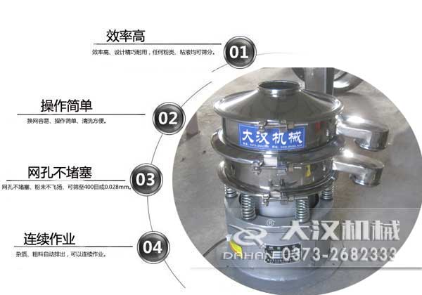 小型篩粉機(jī)特點(diǎn)